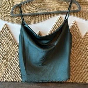 Dress Forum Satin Draped top